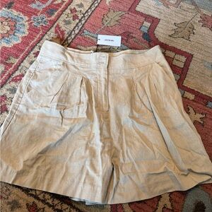 Jason Wu Women's Beige Pleated Shorts